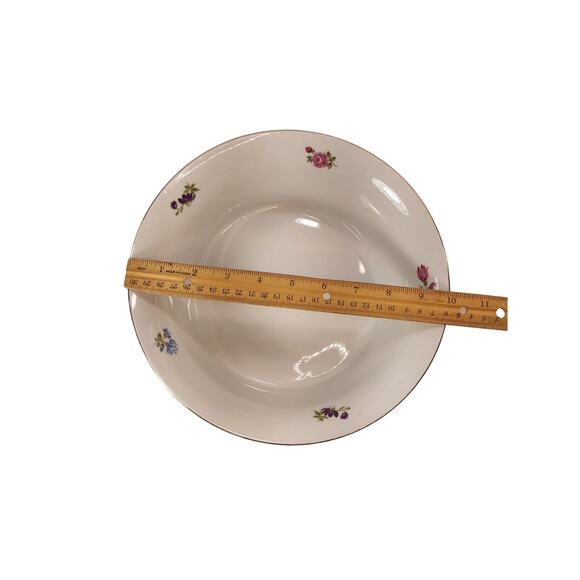 Vintage JLMENAU Graf Von Henneberg German Porcelain Serving Bowl 10" - Picture 8 of 9